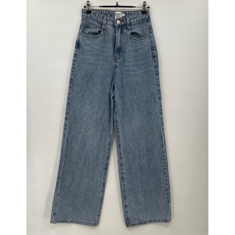 Princess Polly Blue Flare & Wide Leg Jeans